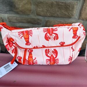 NWT Vera Bradley Lobster Claws Print Large Belt Bag